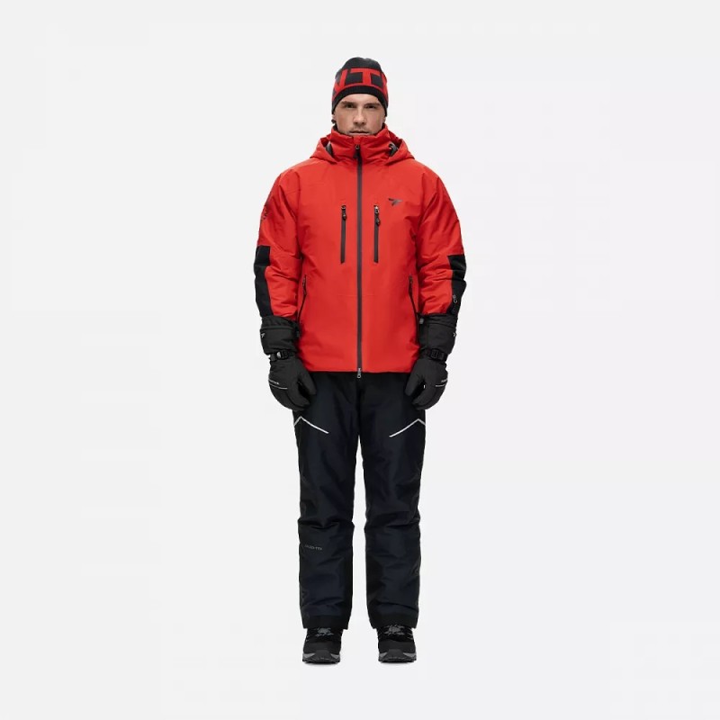 Куртка мужская Finntrail Atlas 3441 Red, ткань Ripstop, красный/черный, размер L, 175-185 см