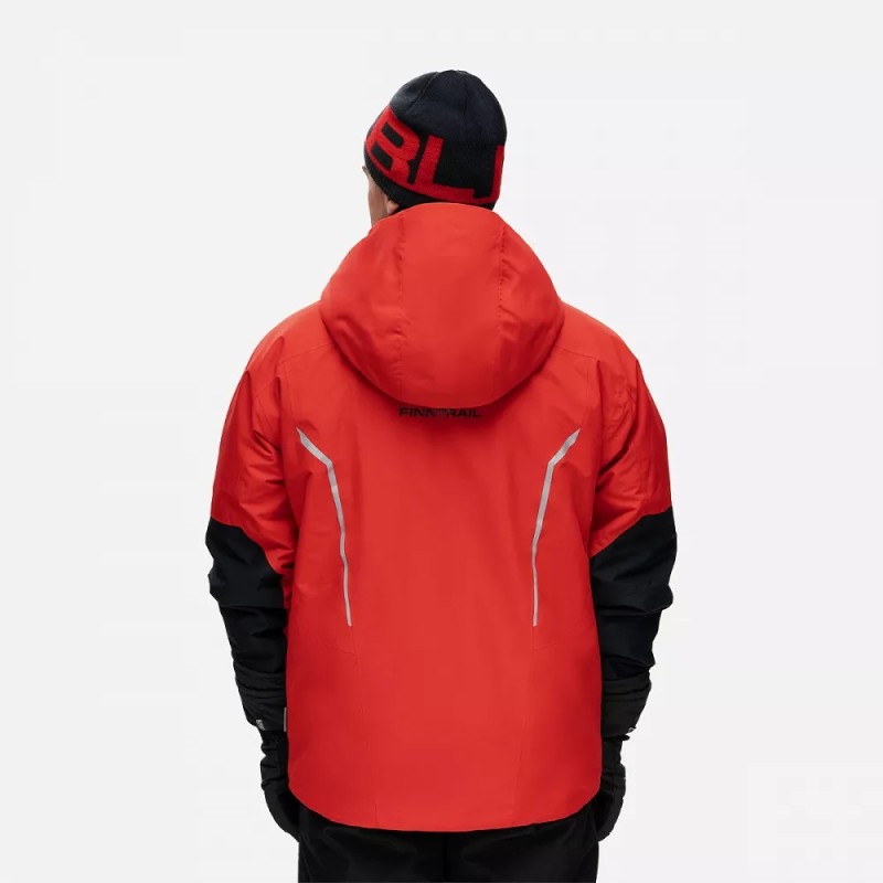 Куртка мужская Finntrail Atlas 3441 Red, ткань Ripstop, красный/черный, размер L, 175-185 см