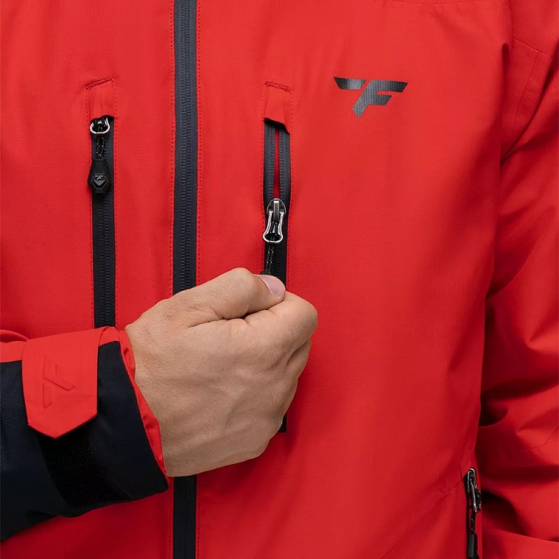 Куртка мужская Finntrail Atlas 3441 Red, ткань Ripstop, красный/черный, размер XL, 180-190 см