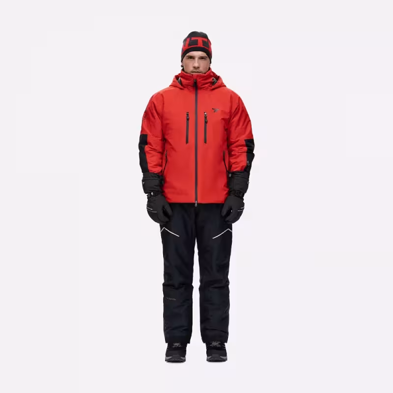 Куртка мужская Finntrail Atlas 3441 Red, ткань Ripstop, красный/черный, размер XXL, 185-195 см