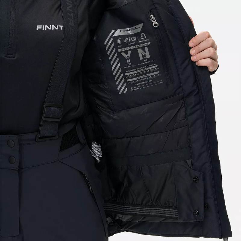 Куртка женская Finntrail Atlas W 3461 Graphite, ткань Ripstop, темно-серый, размер 50-52 (XL), 170-180 см