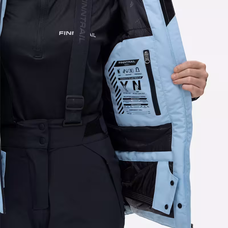Куртка женская Finntrail Atlas W 3461 LightBlue, ткань Ripstop, голубой, размер 46-48 (M), 165-175 см