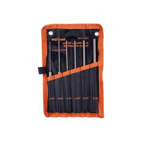 Набор выколоток удлиненных AV Steel AV-275106, 200 мм, 6 предметов