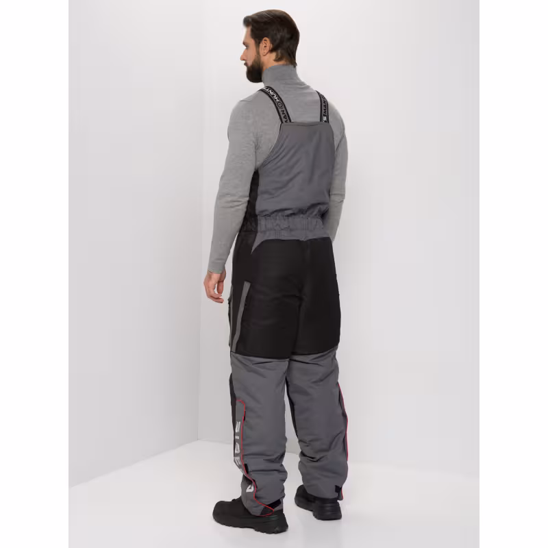 Костюм мужской Huntsman Siberia, ткань Breathable, серый/черный, размер 56-58, 182-188 см