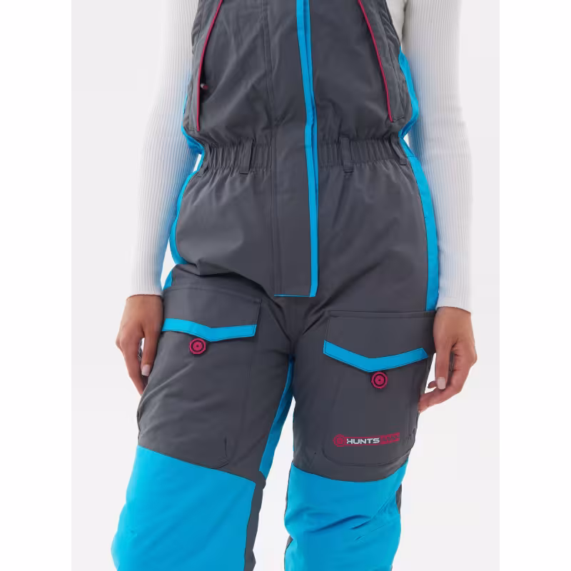 Костюм женский Huntsman Siberia Lady, ткань Breathable, серый/голубой, размер 44-46, 158-164 см