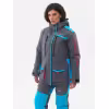 Костюм женский Huntsman Siberia Lady, ткань Breathable, серый/голубой, размер 48-50, 158-164 см