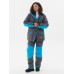 Костюм женский Huntsman Siberia Lady, ткань Breathable, серый/голубой, размер 48-50, 158-164 см