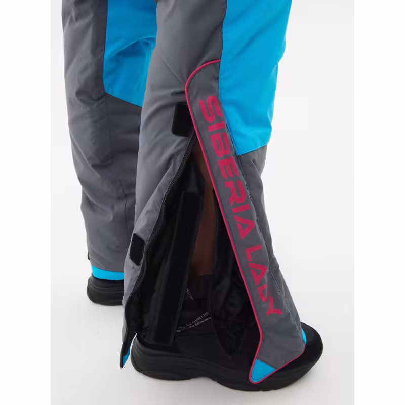 Костюм женский Huntsman Siberia Lady, ткань Breathable, серый/голубой, размер 48-50, 170-176 см