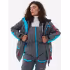 Костюм женский Huntsman Siberia Lady, ткань Breathable, серый/голубой, размер 52-54, 170-176 см