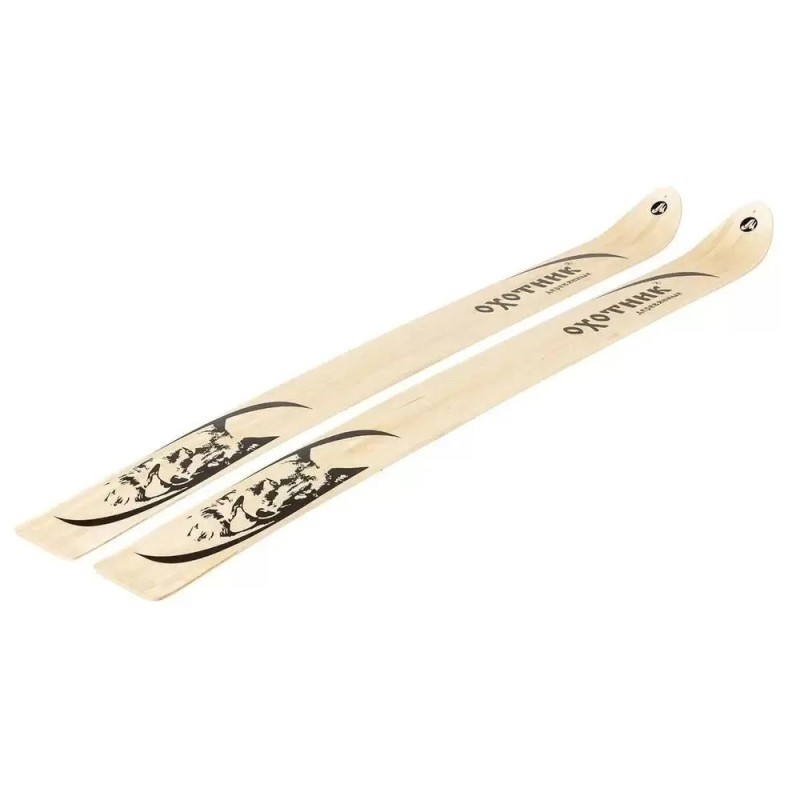 Лыжи промысловые Маяк Охотник, дерево, 155 см (с площадкой)