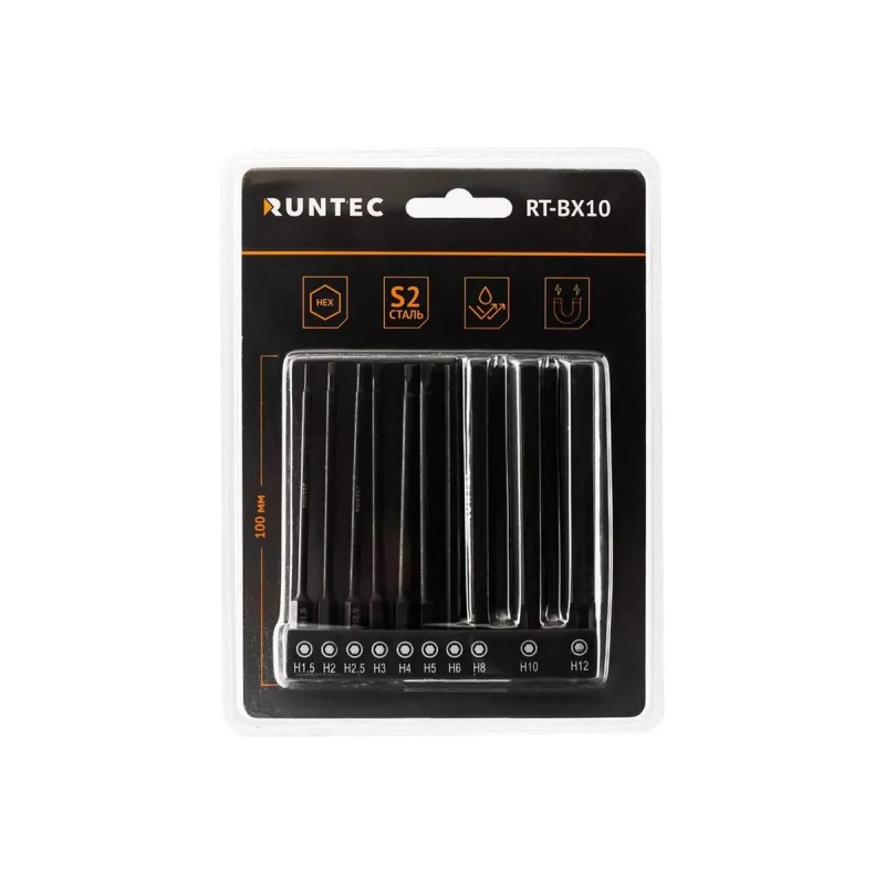 Набор бит Runtec RT-BX10, 1/4 