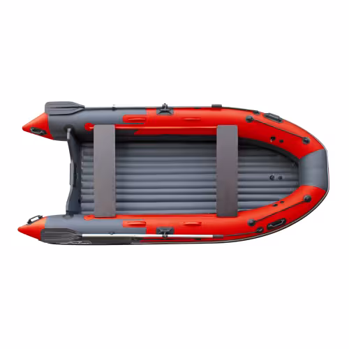 Лодка надувная ПВХ Angler Skat Triton 350, НДНД, темно-серый/красный