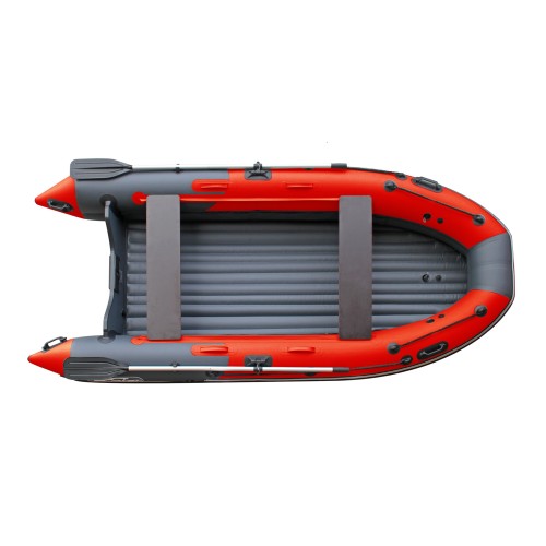 Лодка надувная ПВХ Angler Skat Triton 350, НДНД, темно-серый/красный