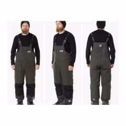 Полукомбинезон мужской Norfin Element Gray, ткань Breathable, серый/черный, размер M