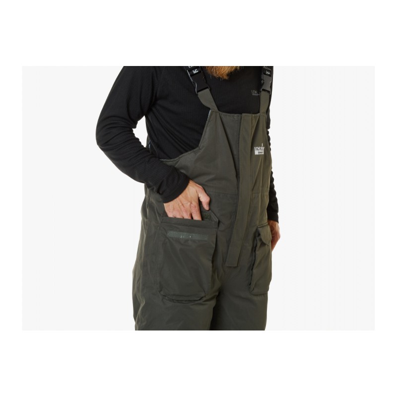 Полукомбинезон мужской Norfin Element Gray, ткань Breathable, серый/черный, размер M