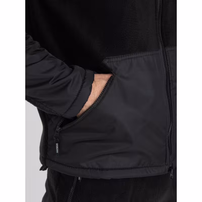 Куртка мужская Huntsman Пикник Люкс, флис, черный, размер 60-62, 182-188 см