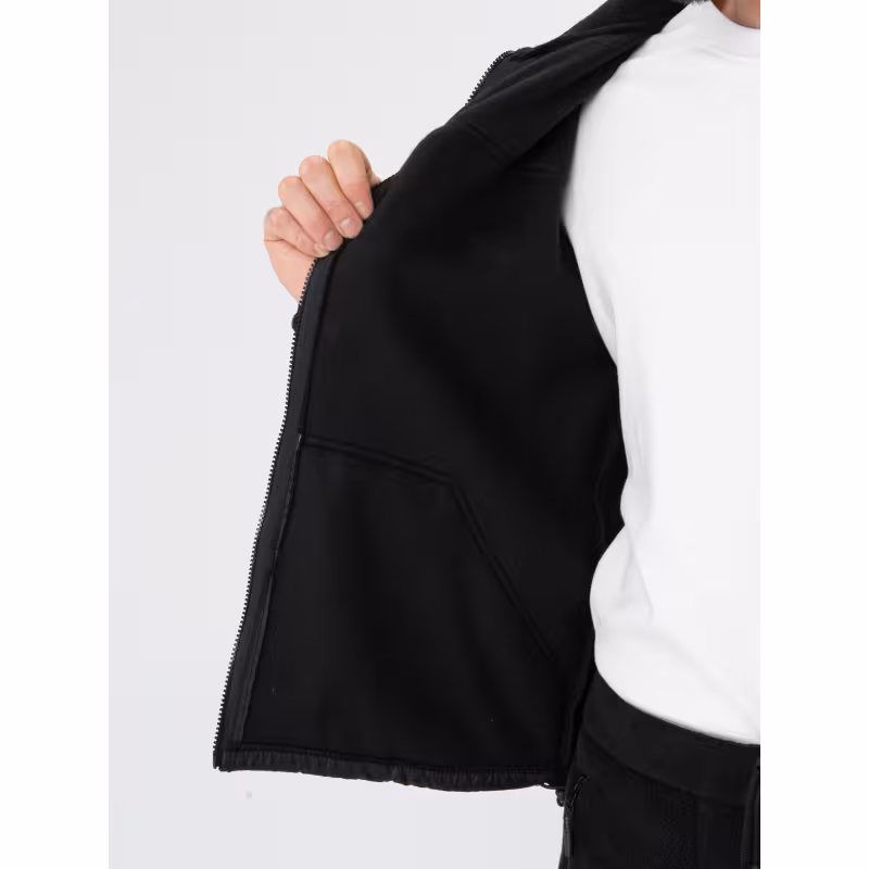 Куртка мужская Huntsman Пикник Люкс, флис, черный, размер 60-62, 182-188 см