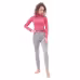 Термобрюки женские Dragonfly Pink-Grey 2023, полиэстер, серый, размер XL