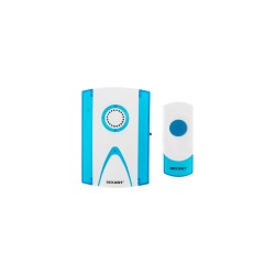Звонок дверной беспроводной Rexant RX-3 73-0030, 32 мелодии, белый/синий