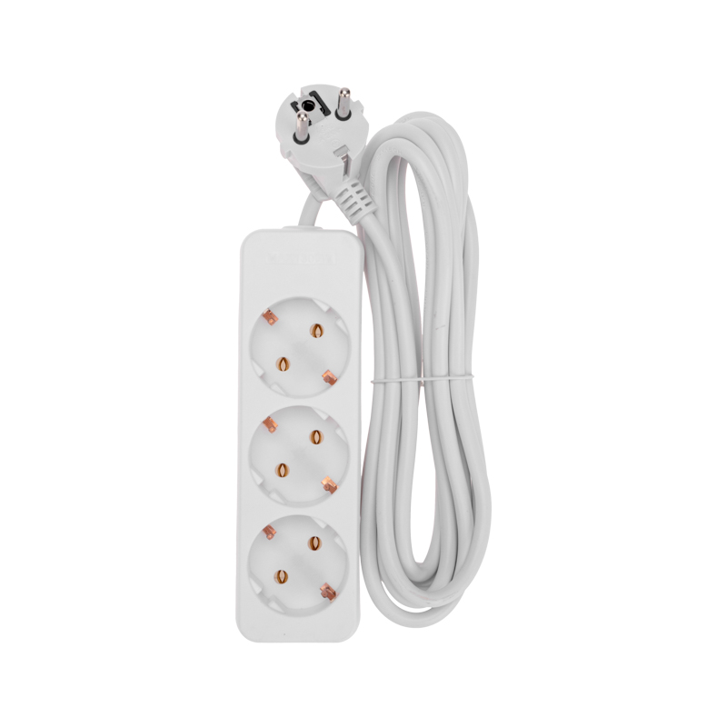 Удлинитель сетевой трехместный с заземлением Rexant 13-4209 (6А, 250В, 3 м)