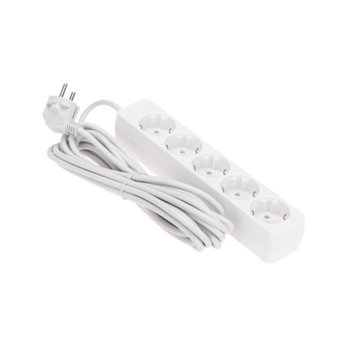 Удлинитель сетевой пятиместный с заземлением Rexant 13-4213 (6А, 250В, 5 м)