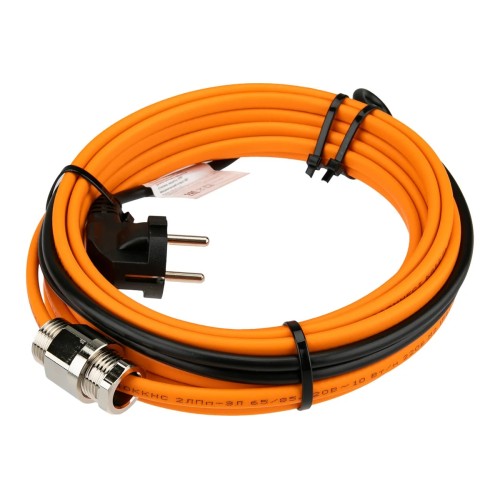 Кабель греющий саморегулирующийся пищевой Rexant 10 ККНС 2ЛПп-ЭЛ 65/85, 6 м