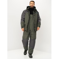 Куртка мужская Huntsman Yukon Ice, ткань Кошачий глаз, зеленый/графит, размер 48-50, 170-176 см