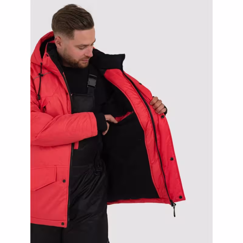 Куртка-поплавок мужская OneRus Фишер -45, ткань Таслан, красный, размер 52-54, 170-176 см