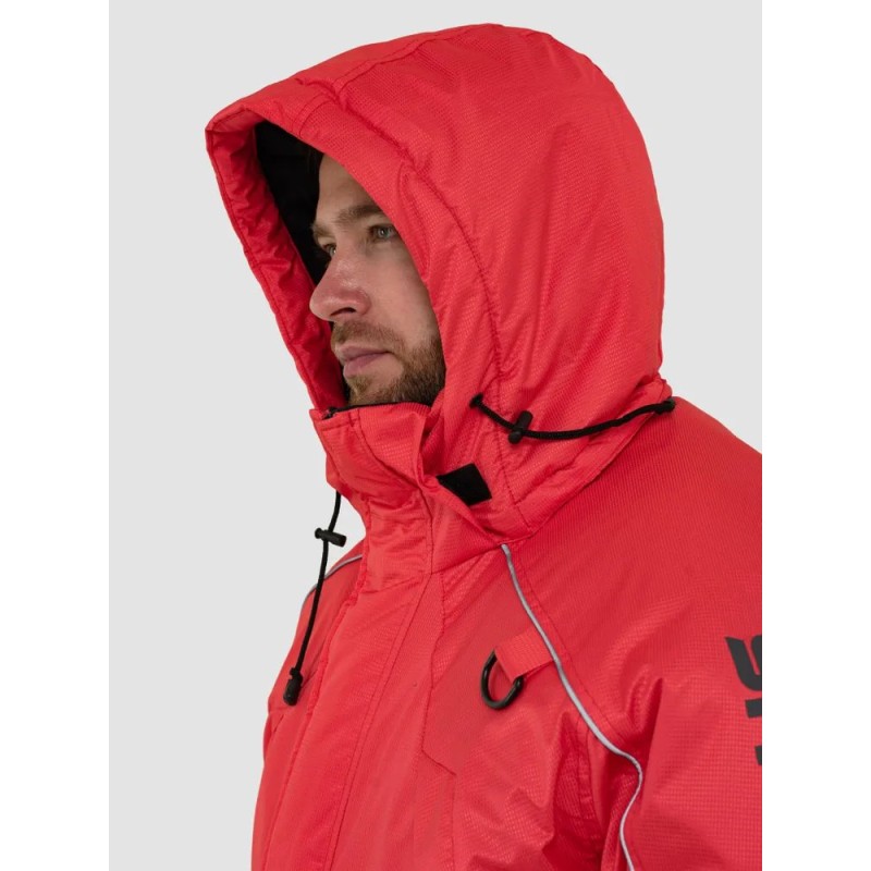 Куртка-поплавок мужская OneRus Фишер -45, ткань Таслан, красный, размер 52-54, 170-176 см