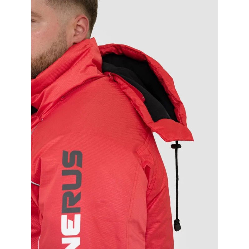 Куртка-поплавок мужская OneRus Фишер -45, ткань Таслан, красный, размер 52-54, 170-176 см