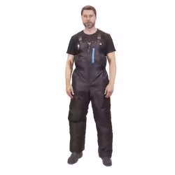 Полукомбинезон мужской OneRus Фишер -45, ткань Таслан, синий/серый, размер 60-62, 182-188 см