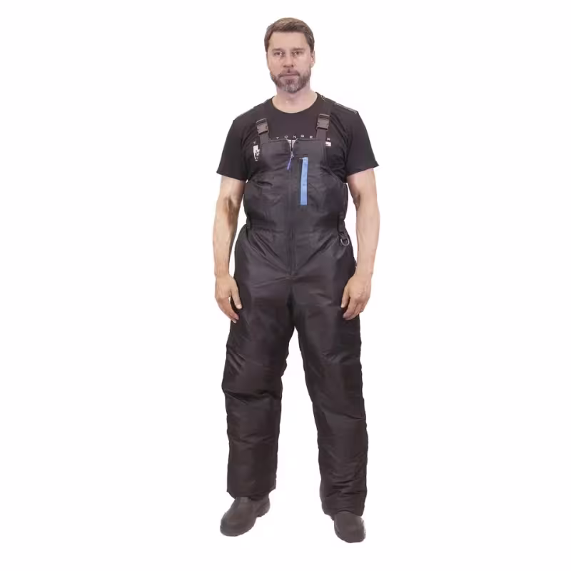 Полукомбинезон мужской OneRus Фишер -45, ткань Таслан, синий/серый, размер 60-62, 182-188 см