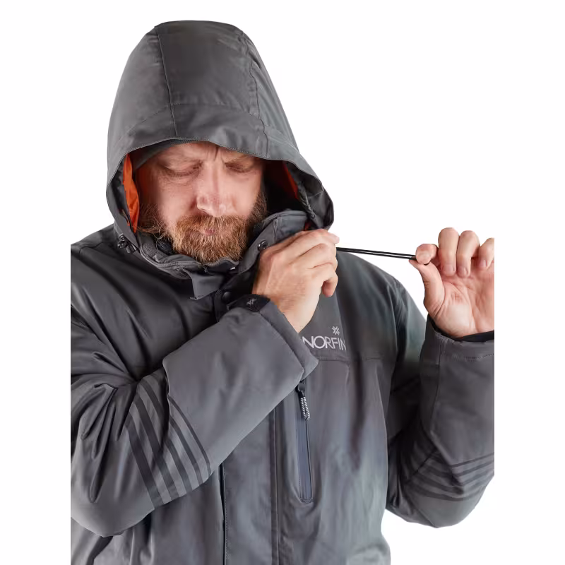 Костюм мужской Norfin Fjord, мембрана Nortex Breathable, серый, размер 44-46 (S), 168-174 см