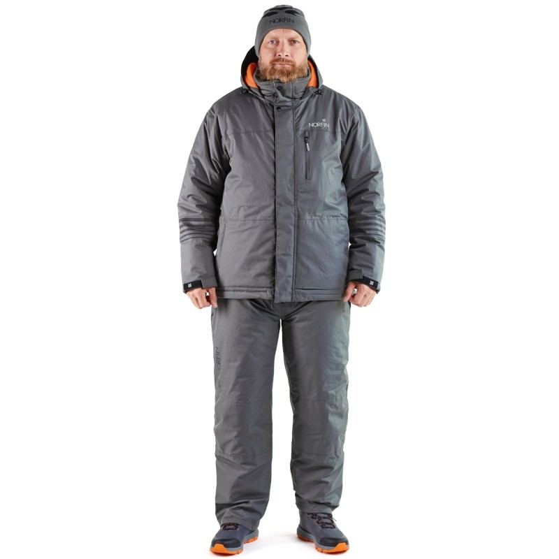 Костюм мужской Norfin Fjord, мембрана Nortex Breathable, серый, размер 48-50 (M), 172-178 см
