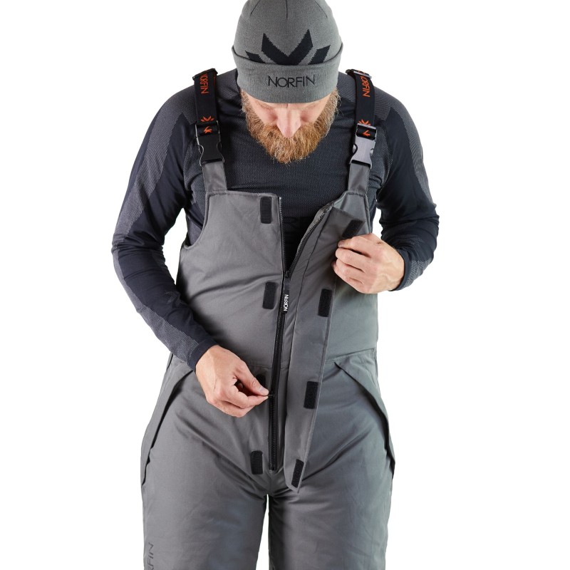 Костюм мужской Norfin Fjord, мембрана Nortex Breathable, серый, размер 48-50 (M), 172-178 см