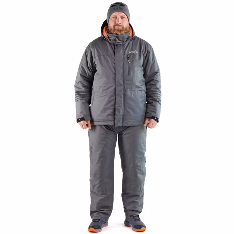 Костюм мужской Norfin Fjord, мембрана Nortex Breathable, серый, размер 56-58 (XL), 180-186 см