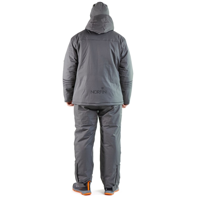 Костюм мужской Norfin Fjord, мембрана Nortex Breathable, серый, размер 60-62 (XXL), 184-190 см