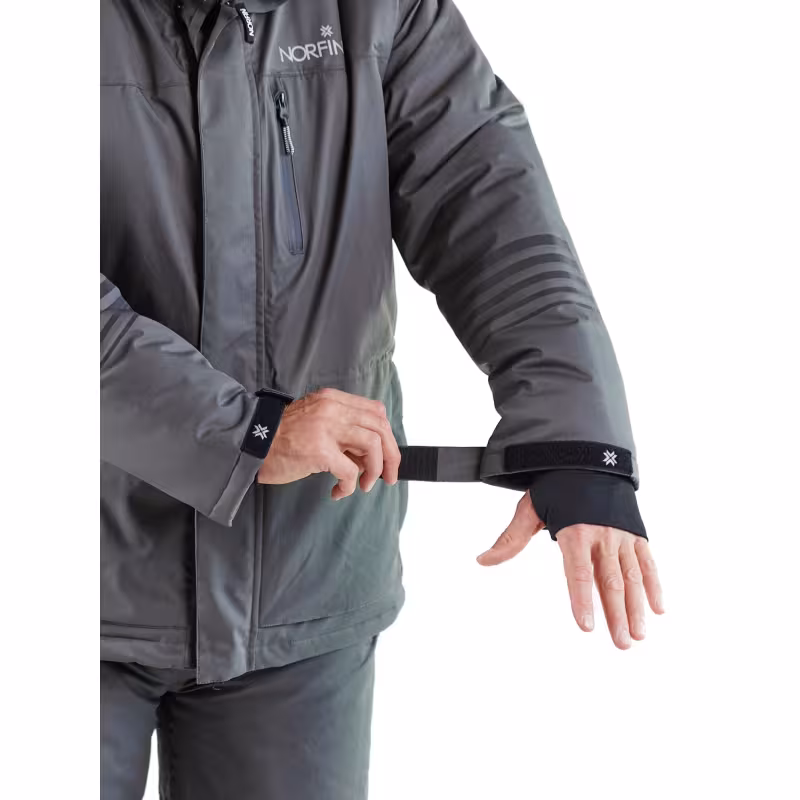 Костюм мужской Norfin Fjord, мембрана Nortex Breathable, серый, размер 60-62 (XXL), 184-190 см