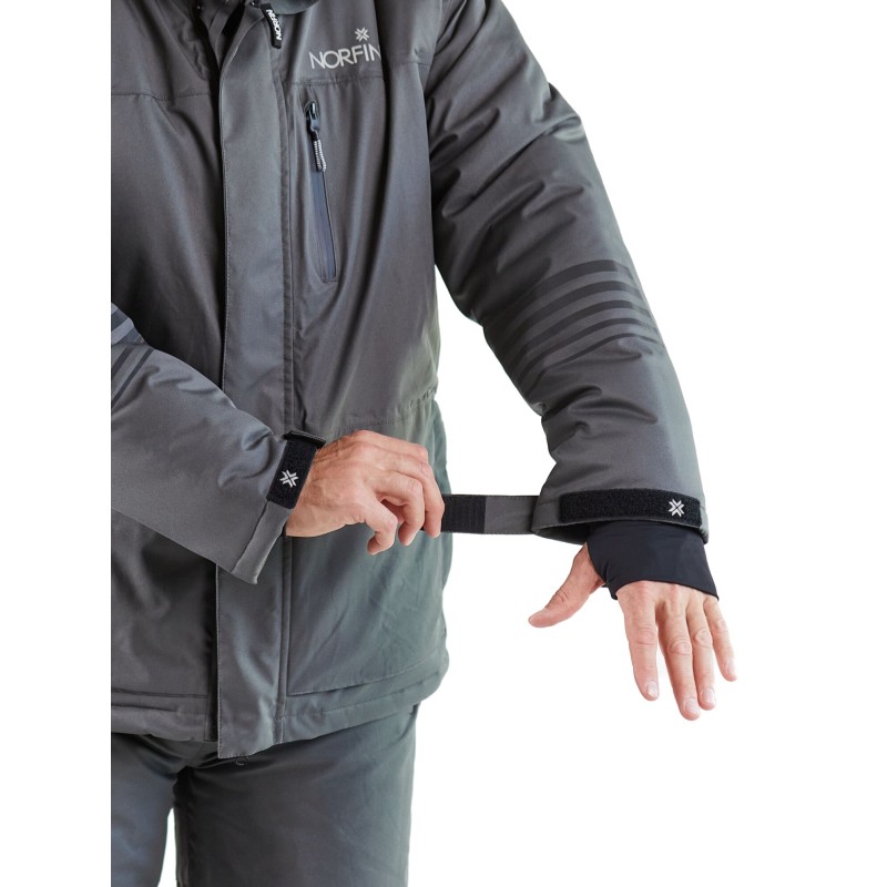 Костюм мужской Norfin Fjord, мембрана Nortex Breathable, серый, размер 60-62 (XXL), 184-190 см