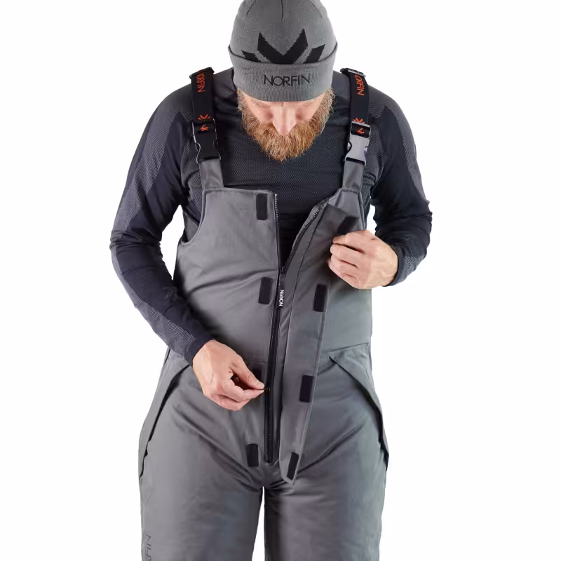 Костюм мужской Norfin Fjord, мембрана Nortex Breathable, серый, размер 64-66 (XXXL), 186-192 см