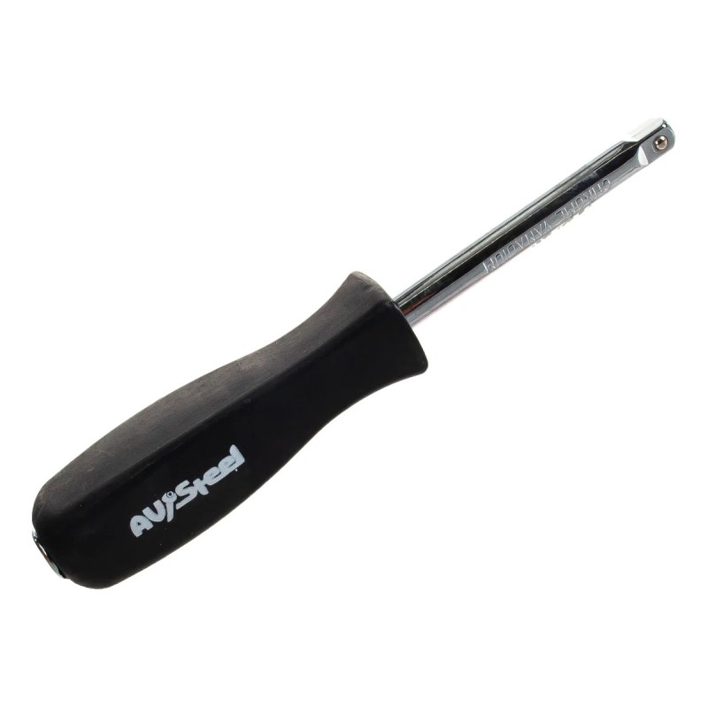 Вороток-отвертка AV Steel AV-509915, пластиковая рукоятка, 1/4