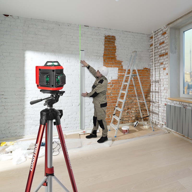 Нивелир лазерный CONDTROL Smart 3D Plus (3 плоск.; без приемн.-30м, с приемн.60м; 360°, ±0,3мм/м)