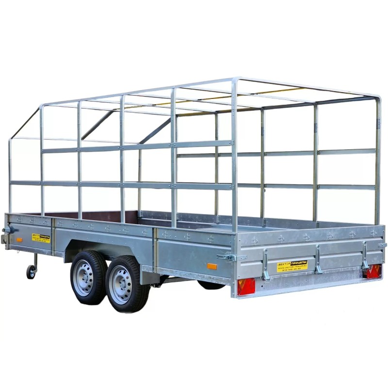 Тент с каркасом на прицеп ЛАВ 81012А 3.5х1.5 м, 1800 мм