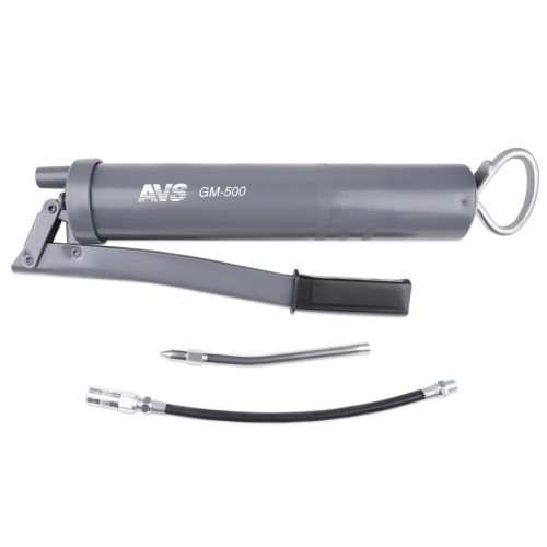 Шприц рычажно-плунжерный 500 мл (гибкий шланг, трубка) под тубу AVS GM-500