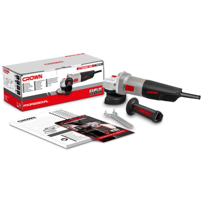 Шлифмашина угловая сетевая Crown CT13499-125