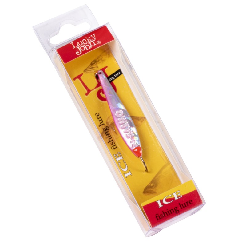 Блесна вертикальная Lucky John Model S-2, c впаянным крючком, 4.2 см, 3 гр, цвет 8375-PG