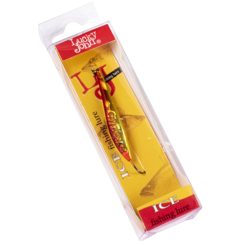 Блесна вертикальная Lucky John Model S-2, c впаянным крючком, 4.2 см, 3 гр, цвет 8375-RG