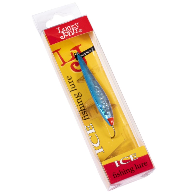 Блесна вертикальная Lucky John Model S-3, c впаянным крючком, 5.5 см, 6 гр, цвет 8376-BI