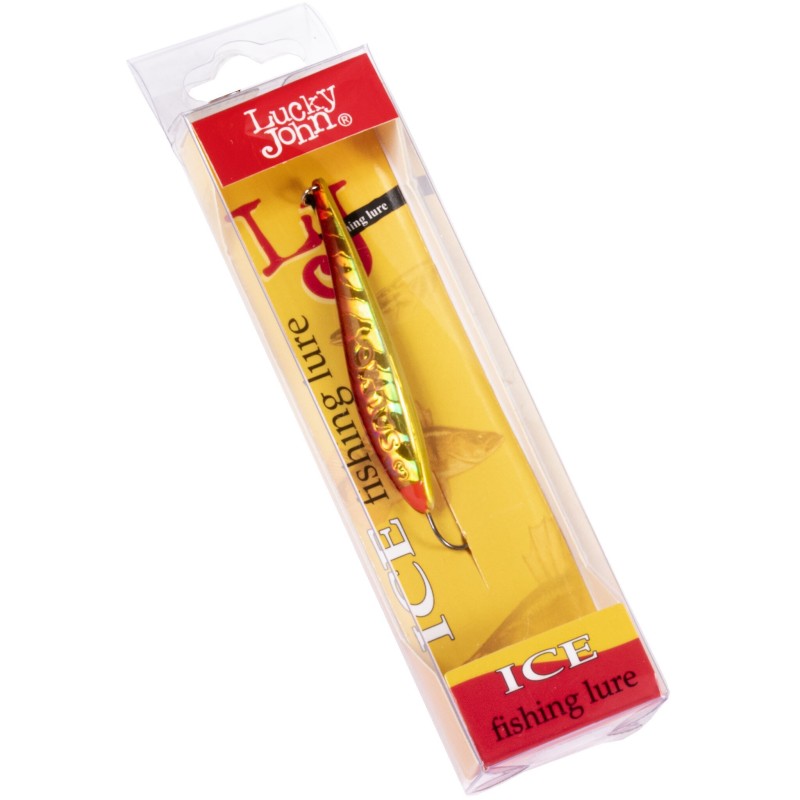 Блесна вертикальная Lucky John Model S-3, c впаянным крючком, 5.5 см, 6 гр, цвет 8376-RG