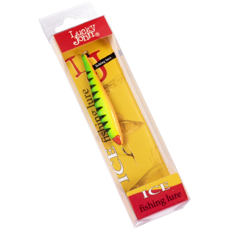 Блесна вертикальная Lucky John Model S-3, c впаянным крючком, 5.5 см, 6 гр, цвет 8376-T